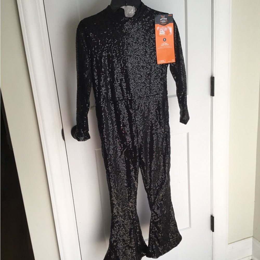 Sparkling Black Kids Halloween Costume Small
